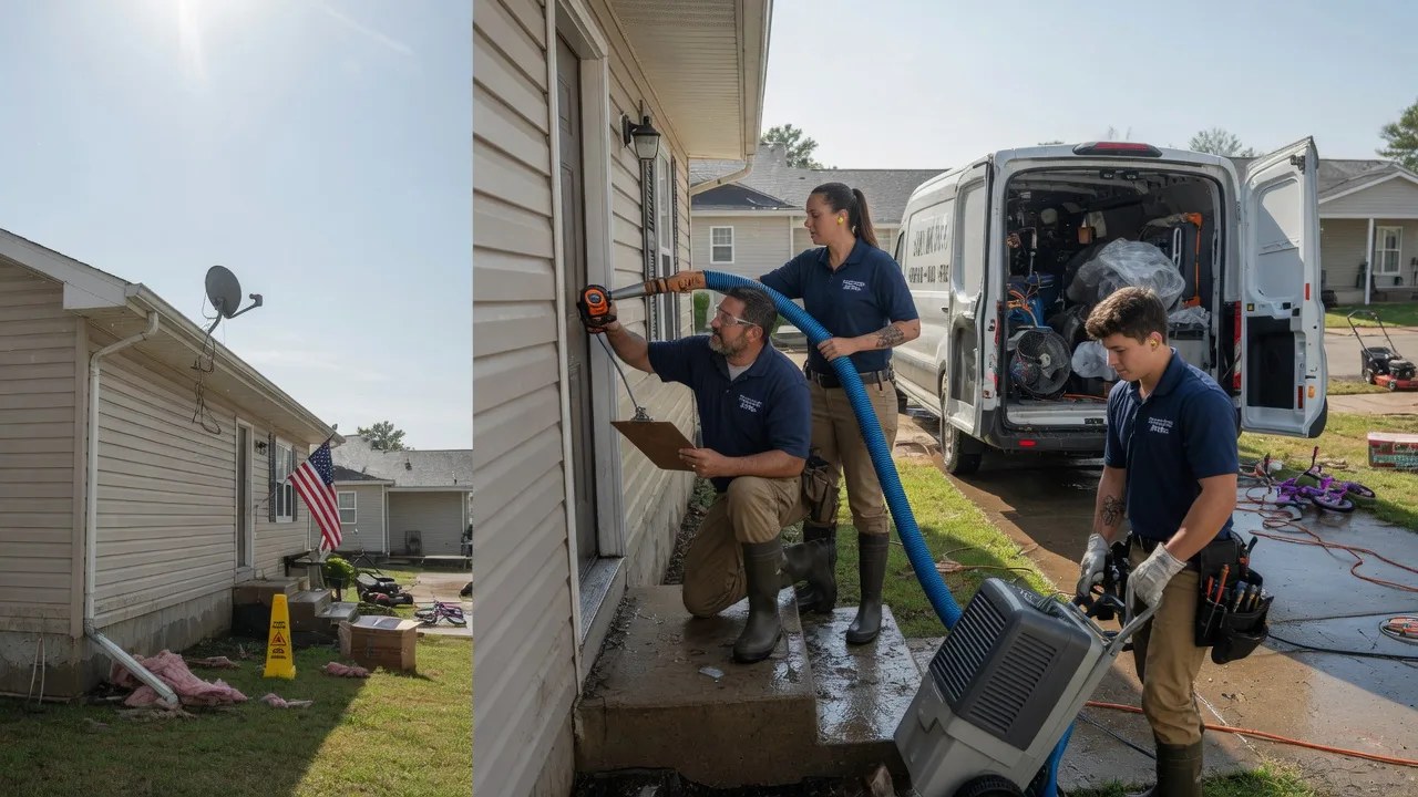 Ceiling Water Damage Restoration in Bazine, KS near me
